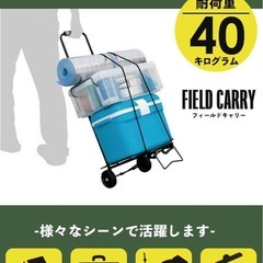 折りたたみキャリーカート ブラックの画像