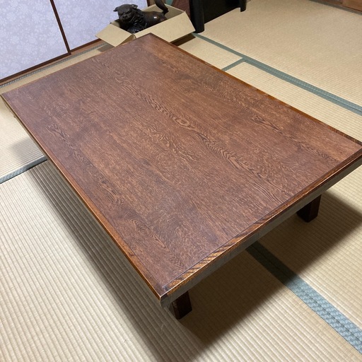 早めのの取引希望 昭和レトロ 座卓 ローテーブル120 × 75 × 32 (紺