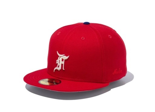 59FIFTY FEAR OF GOD ESSENTIALS The Classic Collection フィラデルフィア・フィリーズ レッド × ホワイト グレーアンダーバイザー