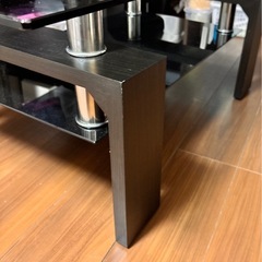 11/29以降取引　おしゃれ　ガラステーブル  美品の画像