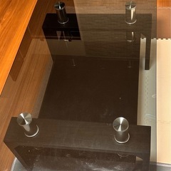 11/29以降取引　おしゃれ　ガラステーブル  美品の画像