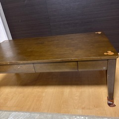 ベルメゾン　ミッキー　テーブル　引き出し付きの画像