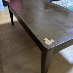 ベルメゾン　ミッキー　テーブル　引き出し付きの画像