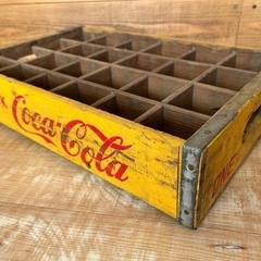 B④  コカコーラ　木箱　ケース　Cola レトロ　昭和　アンティーク　コレクション　アメリカン　瓶　ガラス　箱の画像