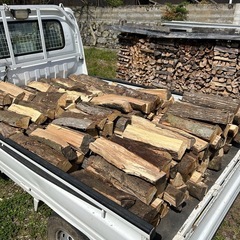 薪バーベキューキャンプ広葉樹ミックス軽トラ1台分