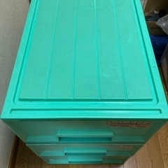 衣装ケース　3個　Family 3段衣装ケース ミントグリーンの画像