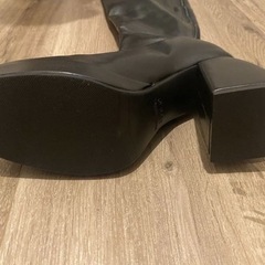 ロングブーツ　ヒールブーツ　23.0 試し履きのみ　裏起毛の画像