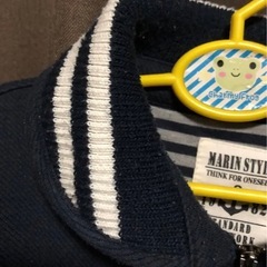 決まりました【無料】130cm 内ボア暖かダッフルコート　ジャケット　ネイビーの画像