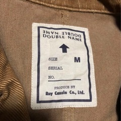 【メンズM】DOUBLE NAME レイカズン　コーデュロイジャケット　ブラウンの画像