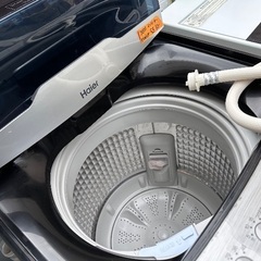 🟧洗濯機番号68 Haier 2021年製【インバーター付き 多機能 5.5kg】大阪府内全域配達無料 設置動作確認込み 保管場所での引取は値引きしますの画像