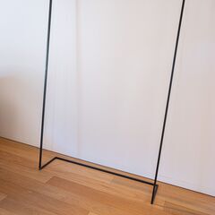 シンプルアイアンハンガーラック W100/H151 インダストリアル/シンプルモダンの画像