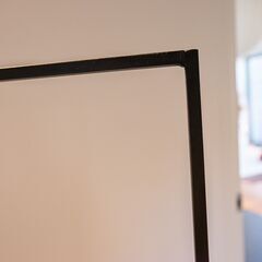 シンプルアイアンハンガーラック W100/H151 インダストリアル/シンプルモダンの画像