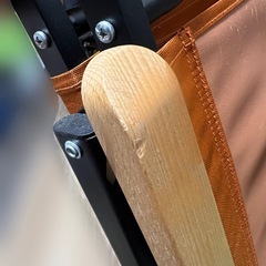 ビジョンピークス(VISIONPEAKS) アウトドアチェア ウッドアームレストローチェアの画像