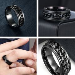 ブラック/チェーンリング（新品）21号の画像