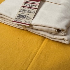 無印フラットシーツ ダブルの画像
