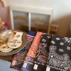 ヴィンテージ  デッドストック　バンダナ各種の画像