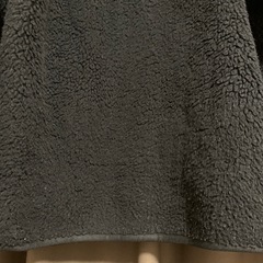 フリースオーバーサイズプルオーバーs黒の画像