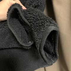 フリースオーバーサイズプルオーバーs黒の画像