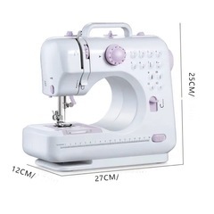 新品未使用　実用　コンパクト　ミシン　豪華ソーイングセット付き　
ペダル他付きの画像