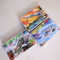 【未組立】ウルトラセブン プラモデル 3点セット（ホーク2号・3号・マグマライザー）の画像