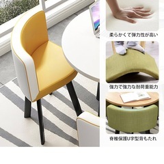 丸テーブル ダイニングテーブル 椅子セット ダイニングセット 家庭用 コンパクトの画像