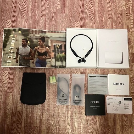 AFTERSHOKZ AEROPEX AS800 アフターショックス 骨伝導ワイヤレスヘッドフォン　エアロペクス　ブラック　ワイヤレスイヤホン