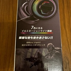 【新品】GHB ゲーミングヘッドフォン ブラックの画像