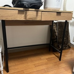 LOWYA ラタン調コンソールデスクの画像