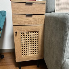 LOWYA ラタン調コンソールデスクの画像