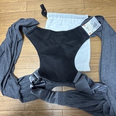 konny コニー　抱っこ紐　フレックス　グレー　ヘッドサポート付き　チャコールの画像