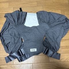 konny コニー　抱っこ紐　フレックス　グレー　ヘッドサポート付き　チャコールの画像