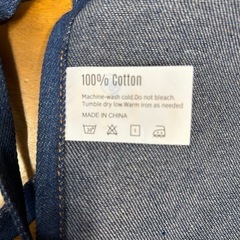 【未使用・美品】デニム地のエプロンの画像