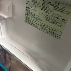 良品 UING ユーイング 123L 2ドア冷蔵庫 UR-F123K 2018年製 右開きの画像