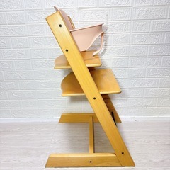 1000円お値下げしました！［美品✨］  六角レンチで簡単調整✨  ストッケ  トリップトラップ ベビーセット付　 6ヶ月から〜大人まで🎁ベビー用品100点以上在庫あり！の画像