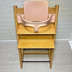 1000円お値下げしました！［美品✨］  六角レンチで簡単調整✨  ストッケ  トリップトラップ ベビーセット付　 6ヶ月から〜大人まで🎁ベビー用品100点以上在庫あり！の画像