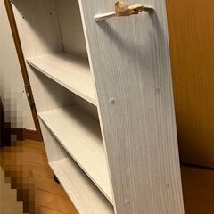 本棚＿コミック収納カート２台セットの画像