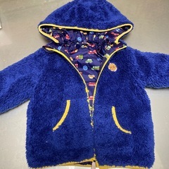 HOT BISCUITS 乗り物柄リバーシブルアウター90サイズの画像