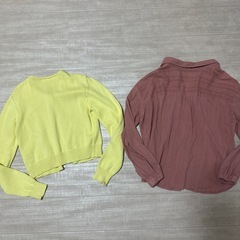 moussカーディガン　rienda シャツ
の画像