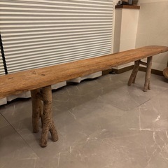 アンティークベンチ インテリア フラワースタンド 植木棚 の画像