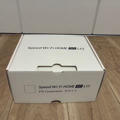 WiMAX Speed Wi-Fi HOME 5G L13 ホワイトの画像