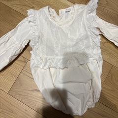 韓国子供服　セット　ロンパース　タイツ　ニットベスト　ジャンパースカートの画像