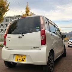 ダイハツムーヴ（CVT）❗️車検2年付き❗️綺麗なパールホワイト❗️ETC❗️ナビ❗️バックモニター❗️社外アルミホイール❗️新品バッテリー❗️の画像