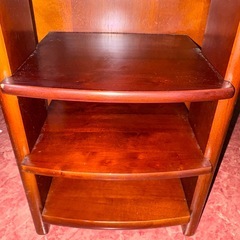 GY1124 スリッパラック　ミニ棚　木製　レトロの画像