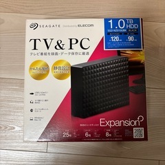 外付けハードディスク　テレビ録画1TBの画像