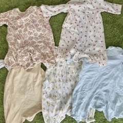 秋冬向け 女の子向け ベビー服５点セットの画像