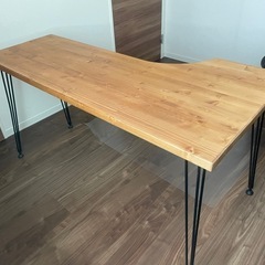 パソコンデスク　L字 の画像