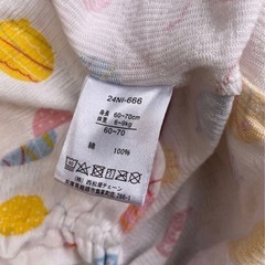 夏向け　女の子向け ベビーロンパース3点セット 60-70cmの画像