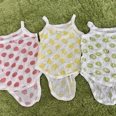 夏向け　女の子向け ベビー肌着 70cm 10着セットの画像
