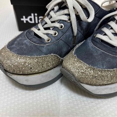 プラスダイアナ スニーカー シューズ 靴ヒールアップ　23.5㎝の画像