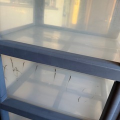 収納ボックス 三段ボックス プラスチック   古いの画像